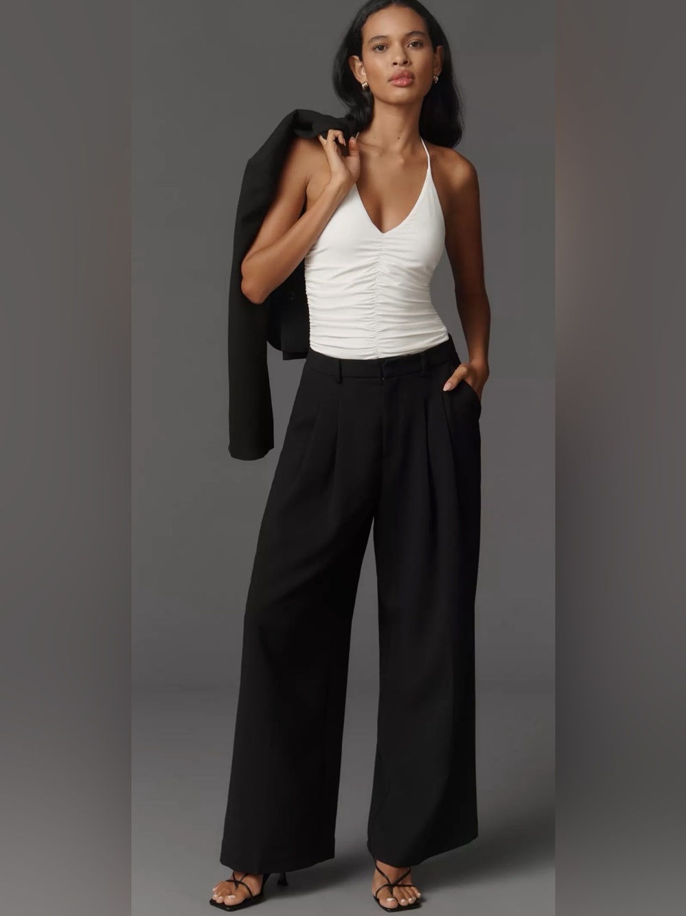 Anthropologie Avery Wide-Leg Pleated
Trousers by Maeve